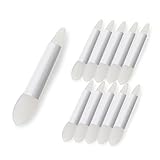 aoyiro シリコン パウダー チップ ブラシ パウダー用 (10個入り) メイクアップ メタリック 鏡面 ミラー グリッター パール ホロ/クロムパウダー ユニコーンパウダー レインボー クロムピグメント メタリック アイメイク アイシャドウ ダブルチップ 造形 こねグミジェル (315)