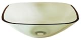 Novatto PIAZZA Glass Vessel Bathroom Sink [並行輸入品]