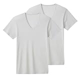 [グンゼ] インナートップス 吸汗速乾 抗菌防臭 Cotton & DryVネックTシャツ メンズ ライトグレー L