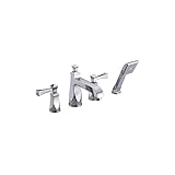 Yosemite Home Decor YP2219-PC 8-Inch widespread Tub Faucet with Hand Held Shower, Small, Polished Ch