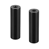 CAMVATE カメラDIYアクセサリー用のダブルエンド1/4 "-20雌ネジ付き15mmアルミニウムロッド（長さ50mm、2個）