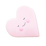boomdan KidsクリエイティブLove夜ランプハート形ソフトビニールLEDナイトライトおもちゃfor赤ちゃん子供寝室装飾保育園ランプ, ピンク