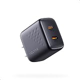 VOLTME 35W Type c充電器 USB-C 2ポート 18W+18W 急速充電器 PD & PPS対応 GaN III (窒化ガリウム) 採用 タイプc アダプター PSE技術基準適合 MacBook USB PD対応Windows PC iPhone14 iPad Pixel Galaxy Android PC各種対応 Revo 35 Duo Lite ブラック