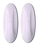 Supply Guru Oval self-stick Permanentフック、2パック、Great for Laundry部屋、ガレージ、バスルーム