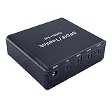 光デジタル 分配器 1入力3出力 SPDIF TosLink アルミ合金外殻 LPCM2.0 DTS Dolby-AC3対応 給電プラグ