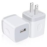 Viviber usb コンセント 1ポート 携帯充電器アダプター 小型 iphone充電アダプター PSE認証 充電コンセント usb電源 アイフォン プラグ フルスピード充電 Phone·Android対応(ホワイト*2個)