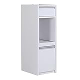 arne キッチンラック 伸縮 R+レンジ 30H ハイタイプ 幅35～59cm 高さ104cm ホワイト