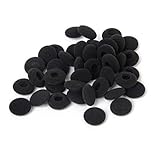 A-CRAFT 40個セット 交換用 イヤーパッド イヤークッション ヘッドフォン インカム 18mm