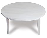 テーブル 折りたたみ OT-75 ホワイト 白 ローテーブル 食卓 円形 ちゃぶ台 円卓 木製 完成品 軽量一人暮らし L1