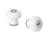 IKEA – HISHULTハンドル、磁器ホワイトカラー 1  1/4 502-652-48