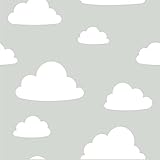 【サンプル専用】貼ってはがせるシール壁紙 NuWallpaper　 Clouds Grey Peel and Stick Wallpaper / NU1931