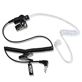 TWAYRDIO TC-617-1N チューブ式 インカム イヤホン 2.5mm 片耳 カールコード付 ケンウッド対応 アイコム/ヤエス/アルインコ用のタイピン式イヤホンマイクに適合