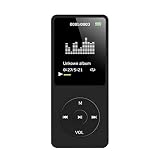 Decdeal MP3 / MP4 プレーヤー 64 GB音楽プレーヤー 1.8インチ スクリーン ポータブル MP3音楽プレーヤー F·M付き