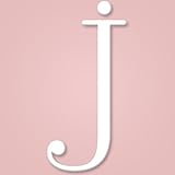 木製Hanging壁文字 – ホワイト装飾壁Letter For Children 's Nursery赤ちゃんの部屋、ベビー名前と女の子寝室飾り Letter "j" ホワイト LALA - J