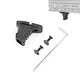 [QIRUIMY] MLOK と KEYMOD対応！ケーブル管理システム付 ハンドストップ フォアグリップ グリップ ハンドガード Hand Stop 樹脂製 ハンドストップ レプリカ サバゲー用 (ブラック)