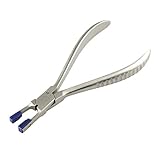 Hanchen AB-925 ヤットコ ゴム栓埋め込み つなぎもの入れ 内蔵バネ 縁なしメガネ専用 眼鏡屋用 (縦インストール)