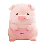 【SAQJEE】かわいい 動物のぬいぐるみ 豚のぬいぐるみ ソフト 抱き枕 道具 寝室 大きい ふわふわ 豚 子供 椅子 店飾り スタイル ブタ A 人形 ぬいぐるみ 柔らかい 眠り枕 30cm おもちゃ 女の子 飾り物