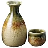 伊賀織部 2号 徳利 & 盃 2個 セット 陶器 美濃焼