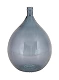 Deco 79 Glass Vase 15 by 22-Inch Grey [並行輸入品]