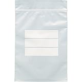TRUSCO(トラスコ) チャック付ポリ袋(白枠付き) 0.08mm厚 70X50mm TCBW-A-8-TM