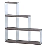 不二貿易(Fujiboeki) ガラスケース ブラウン 幅119cm ディスプレイラック 6マス 98861