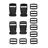 サイドリリースバックル アジャスター付き 4個入 (対応テープ幅：50mm)