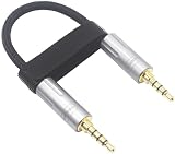[ 4極3.5mm - 3.5mm 4極 バランス TRRS ] 8芯銀メッキ線ハンドメイドケーブル バランス ミニケーブル 3.5mm 4極 オス→オス