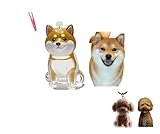 2025年フルモデルチェンジ版 キーホルダー キーホルダーと毛のピックアップ付きのポータブルペットの毛の保管ボトル 犬の毛 ーホルダー ペット 犬 毛 遺毛 メモリアル グッズ メモリアル (柴犬)