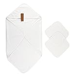 Arus Baby Organic Turkish Cotton Terry Hooded Nursery Towel Wrap Set, White by Arus
