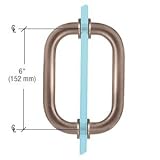 ゴールドメッキ6 "バックツーバックソリッド真鍮3 / 4 "直径メタルで引きハンドル座金