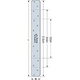 (50カウント) シンプソン HRS8 20.32cm (8インチ) 重いストラップ タイ (インポート)