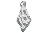 Milkbarn Bamboo and Cotton Mini Lovey Baby Blanket - Grey Whale [並行輸入品]
