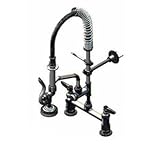 T&S Brass MPZ-4DLN-06 Mini-PRU Deck Mount Faucet with B-0107, 6" Swing Nozzle, Lever Handles, Wall B