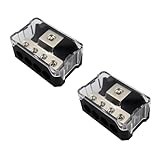 HAMILO アースブロック 端子台 カーオーディオ 配電ブロック 入力1 出力4 2個セット