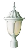 Trans Globe Lighting 4042 WH 1-Light Post Lantern, White by Bel Air Lighting [並行輸入品]