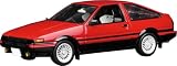 プラッツ/MONO 1/32 オートモービルキット トヨタ スプリンタートレノ AE86 ハイフラッシュツートン(赤&黒) 色分け済みプラモデル MN02 (自動車)
