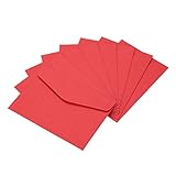 YOKIVE 100個 ギフトカード封筒 ビジネスグリーティングノート 小物ホルダー封筒 招待状 結婚式用 レッド