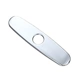 Yanksmart ®キッチンシンク蛇口10 "穴カバーデッキプレートEscutcheon光沢クロム
