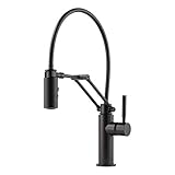 Brizo 63221LF-BL Solna Matte Black Single Handle Articulating Arm Kitchen Faucet by Brizo [並行輸入品]