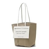 [ビューティフルピープル] lining logo pocket tote bag トート 611968 gray