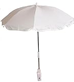 New Universal Pushchair Baby Pram Parasol Sun Protection UV Rays Umbrella Shade (White) by ORIGINMEN