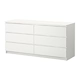 IKEA(イケア) MALM ホワイト 30214556 チェスト(引き出し×6)、ホワイト