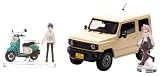 CARNEL 1/43 映画 『ゆるキャン△』 なでしこの車 各務原なでしこ・志摩リンとバイクのアクリルスタンド付 完成品