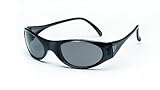 MCR Safety FB112 Frostbite Safety Glasses with Frosted Black Frame and Gray Lens by MCR Safety