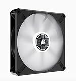 CORSAIR ML140 LED ELITE ホワイトフレーム、AirGuide 付き 140mm 磁気浮上式 レッド LED ファン、増設用シングルパック CO-9050129-WW
