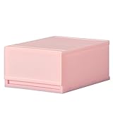 日本製 カラフル 収納ケース 収納チェスト PLUST MILKY （プラスト ミルキー） FR3401 (34cm幅 1段, ピンク)