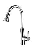 Ruvati RVF1228CH Pullout Spray Kitchen Faucet, Polished Chrome [並行輸入品]