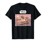 Star Wars Luke & Chewbacca Driving Through Tatooine Tシャツ