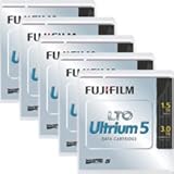 富士フイルム:LTO　Ultrium5　データカートリッジ　バーコードラベル（縦型）付　1．5TB　LTO　FB　UL－5　OREDPX5T　1パック（5巻） 3222461