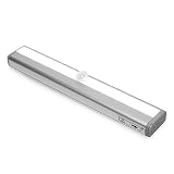 Hepheas Portable Aluminum Stick-on Case Sensor LED Lights 10LED with Magnetic Strip (Battery Operate